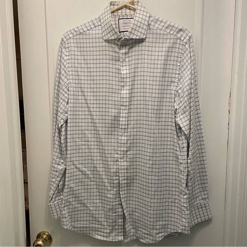 Charles Tyrwhitt Non-Iron Men’s Dress Shirt Extra Slim Fit